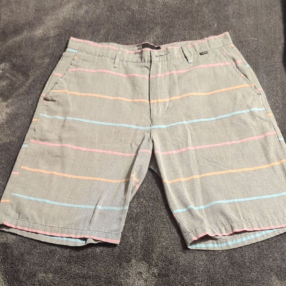 Hurley Treble Clef Shorts‎ Casual Chino Flat Front Men's Size 32